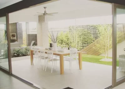 More light with a uPVC double glazed corner door